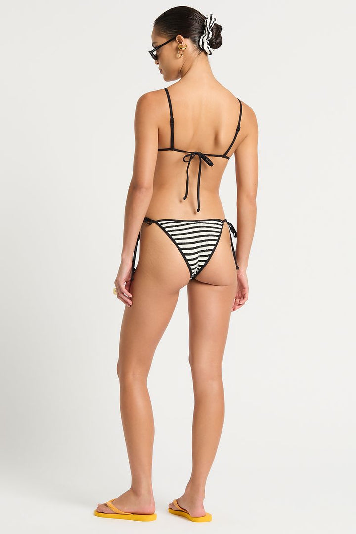 Black Dot Stripe Pip Anisha Brief Bottom