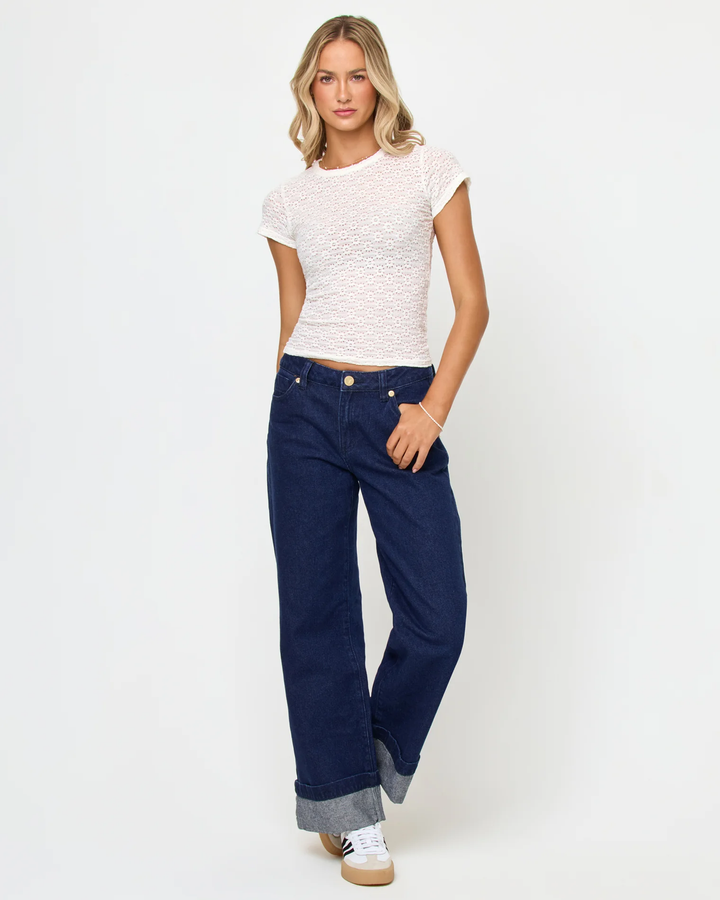 Cream Lily Rose Top