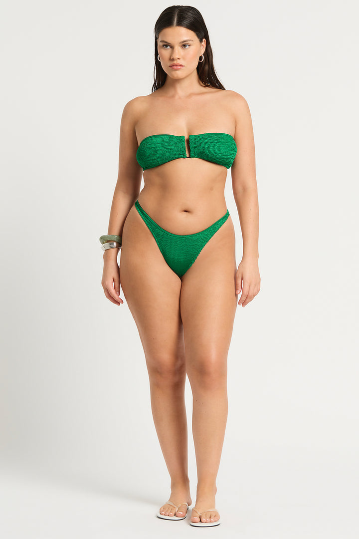 Emerald Shimmer Blake Bandeau Top