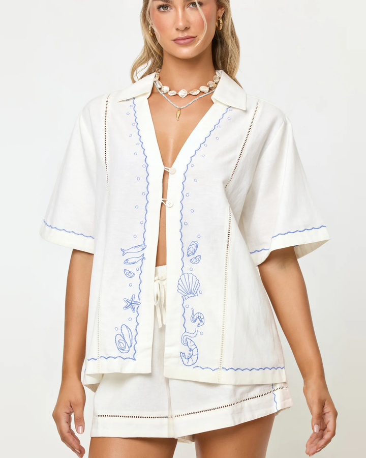 Cream La Mer Shirt