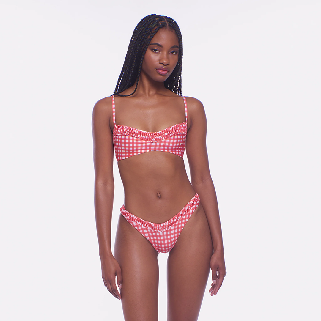 Sriracha Gingham Millie Bikini Bottom
